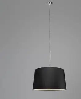 Zavesne lampy Moderné závesné svietidlo oceľové s tienidlom 45 cm čierne - Cappo 1