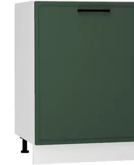 Kuchynské skrinky stojace Kuchynské skrinka Emily D60 PL zelená mat