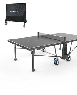 stolný tenis Outdoorový stôl PPT 930.2 na stolný tenis čierny