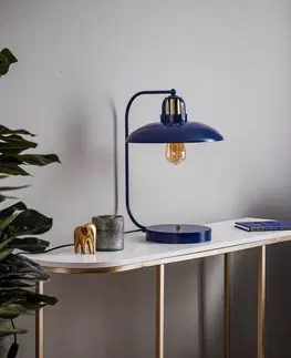 Stolové lampy Eko-Light Stolová lampa Felix, modrá/zlatá