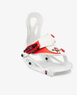 snowboard Detské viazanie na snowboard Faky XS bielo-červené