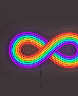Vnútorné dekoratívne svietidlá SELETTI Nástenné LED svetlo Rainbow Revolution viacfarebná