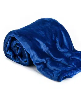 Prikrývky na spanie Jahu Deka XXL / Prehoz na posteľ modrá, 200 x 220 cm