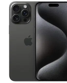 Mobilné telefóny Apple iPhone 15 Pro Max 256GB, titánová čierna MU773SXA