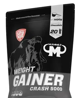 Gainery  11 - 20 % Weight Gainer Crash 5000 - Mammut Nutrition 4500 g Chocolate