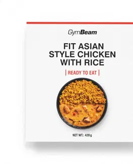 Hotové jedlá GymBeam FIT Kuracie s ryžou na ázijský spôsob Ready to eat 420 g