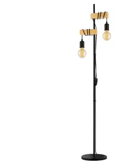 Lampy Eglo Eglo 32919 - Stojacia lampa TOWNSHEND 2xE27/10W/230V 