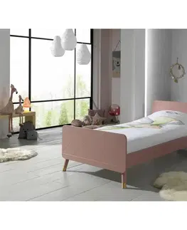 Klasické detské postele Detská Posteľ Billy Ružová