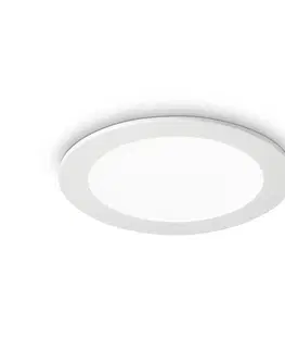 Zapustené svietidlá Ideallux Stropné LED svetlo Groove round 3 000 K 11,8 cm