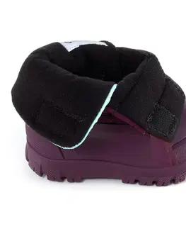 turistická obuv Detské snehule Warm fialovo-tyrkysové