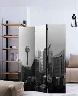 Paravány Paraván Skyscrapers in Sydney Dekorhome 135x172 cm (3-dielny)