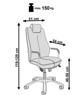 Kancelárske stoličky Kancelárske kreslo SONATA XXL Halmar