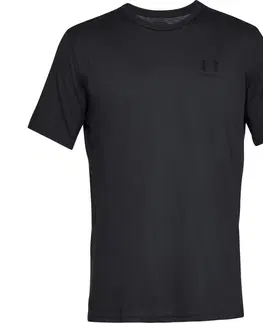 Pánske tričká Pánske tričko Under Armour Sportstyle Left Chest SS Steel Light Heather/Black - XL