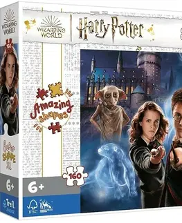 Hračky puzzle TREFL - Puzzle 160 XL Super Shape - Kúzelný svet Harryho Pottera / Warner Harry Potter and the Hal