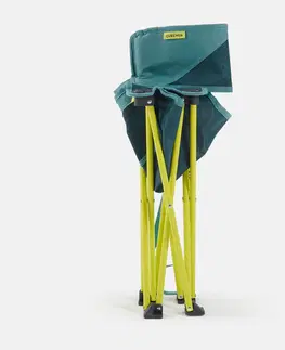 kemping Nízka kempingová skladacia stolička MH100 žltá