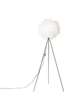 Stojace lampy Elegantná romantická stojaca lampa biela vrátane Wifi A60 - Feather