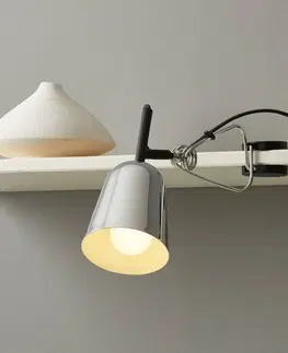 Stolové lampy s klipom FARO BARCELONA Upínacia lampa Studio, pochrómovaná