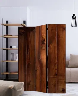 Paravány Paraván Pine Board Dekorhome 135x172 cm (3-dielny)