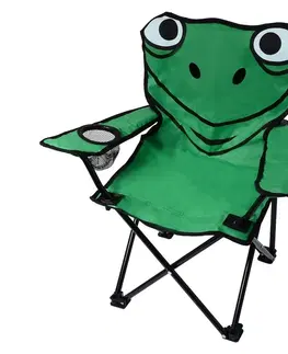 Outdoorové vybavenie CATTARA FROG malá skladacia kempingová stolička zelená 