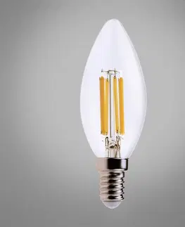 Žiarovky E14 Žiarovka Filament LED C35 6W/600LM neutrálny