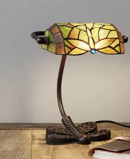 Stolové lampy Artistar Úžasná stolná lampa DRAGONFLY, ručne vyrobená