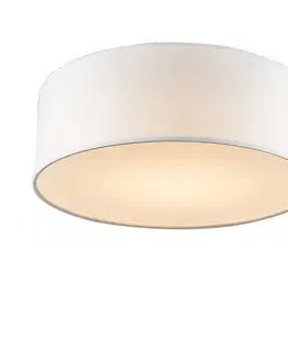 Stropne svietidla Stropné svietidlo biele 30 cm vrátane LED - Drum LED