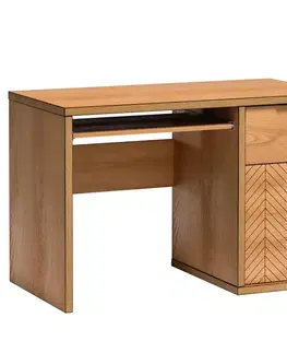 Moderné kancelárske stoly Písací stôl Fonti F14  Dub karamelový