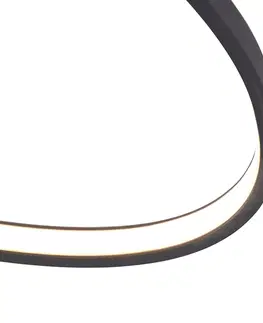 Stropne svietidla Dizajnové stropné svietidlo antracitové vrátane LED 3-stupňového stmievania - Axy