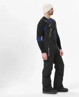 nohavice Pánske snowboardové nohavice 900 UP nepremokavé čierne