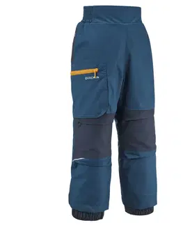 nohavice Detské nepremokavé a hrejivé turistické nohavice SH500 Mountain 2-6 rokov