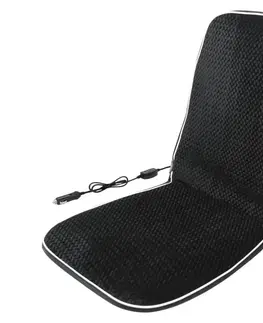 Svietidlá  Vyhrievaný poťah na sedadlo s termostatom 12V čierna 
