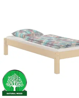 Drevené postele Postel Dora 100x200 borovica surová