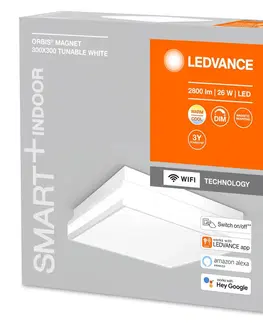 SmartHome stropné svietidlá LEDVANCE SMART+ LEDVANCE SMART+ WiFi Orbis magnet biely, 30x30cm