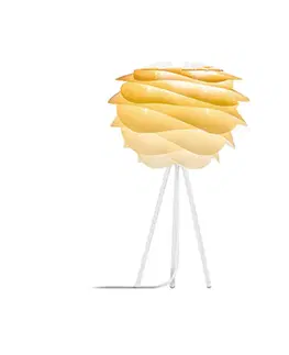 Stolové lampy UMAGE UMAGE Carmina Mini stolná lampa žltá/Tripod biely