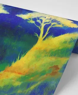 Abstraktné tapety Tapeta kúzelná dvojica stromov