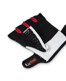 Fitness rukavice Fitness rukavice inSPORTline Pawoke čierno-biela - S