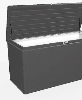 Úložné boxy Biohort Designový účelový box LoungeBox (tmavo sivá metalíza) 160 cm (1 krabica)