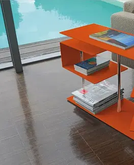 Stolčeky Radius design cologne Stolík RADIUS DESIGN (X-CENTRIC TABLE 2 orange 570B) oranžový