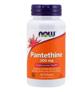 Vitamíny B NOW Foods Pantethine 300 mg 60 kaps.
