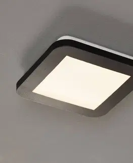 Stropné svietidlá Reality Leuchten Stropné LED svietidlo Camillus, štvorcové, 17 cm