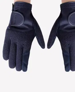 rukavice Dámske zimné golfové rukavice CW pár tmavomodré