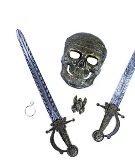 Hračky - zbrane RAPPA - Pirátska sada s maskou a 2 mečmi
