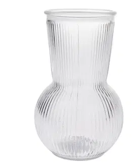 Vázy sklenené Sklenená váza Silvie, číra, 11 x 17,5 cm