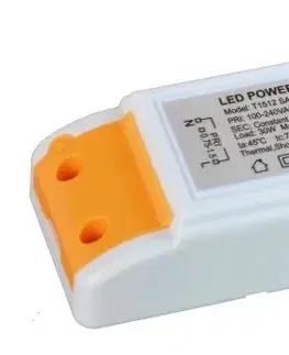 Svietidlá LED transformátor SANDRIA T1512 30W 12V DC