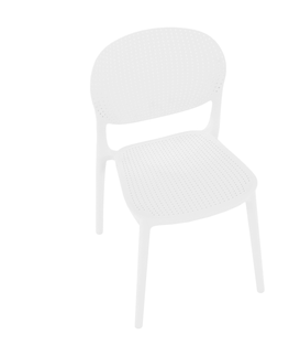 Jedálenské stoličky KONDELA Fedra New plastová jedálenská stolička biela