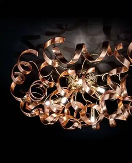 Stropné svietidlá Metallux Pôvabné stropné svietidlo Copper, meď
