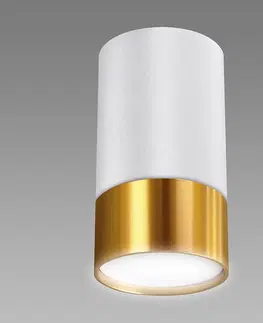Lampy do obývačky Luster PUZON DWL GU10 WHITE/GOLD 04122 K1