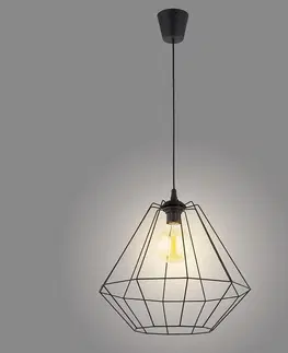 Moderné lampy do obývačky Luster Diamond Black 1995 LW1