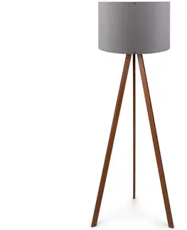 Lampy  Stojacia lampa AYD 1xE27/60W/230V šedá/hnedá 