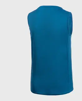 dresy Detské basketbalové tielko/tričko bez rukávov T100 modré